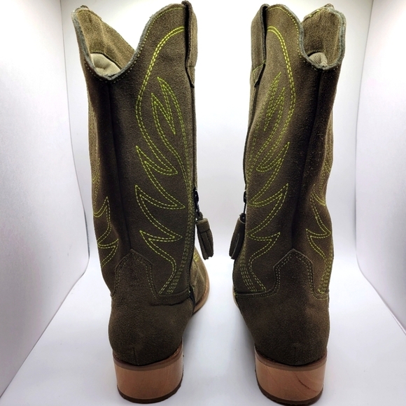 SILVIA COBOS Rodeo Green Boots - Picture 7 of 13